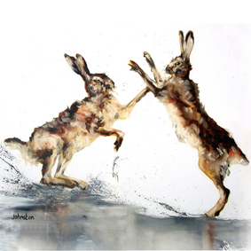 Boxing Hares C